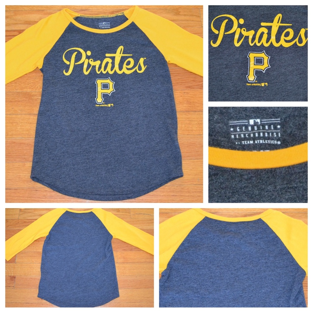 Youth girls Old Navy MLB Pittsburgh Pirates baseball tee, size S 6/7